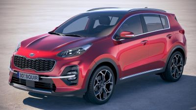 Kia Sportage with interior 2019