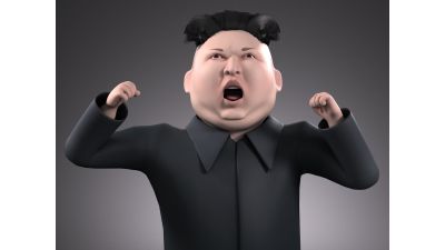 Kim Dzong Un Cartoon rigged for 3dsMax