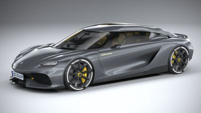 LowPoly Koenigsegg Gemera 2021