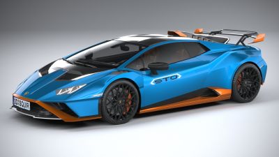 Lamborghini Huracan STO 2021 LowPoly