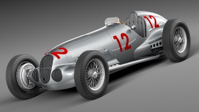 Mercedes-Benz W125 Grand Prix Race Car