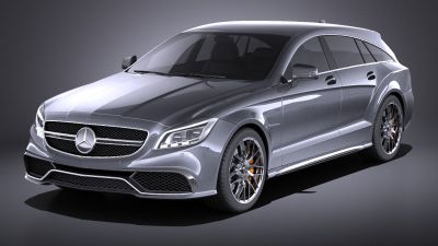 Mercedes-Benz CLS63 AMG Shooting Brake 2015 VRAY
