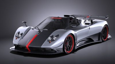 Pagani Zonda Cinque Roadster 2011 VRAY