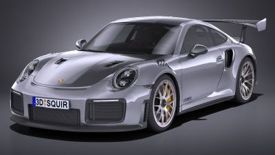 LowPoly Porsche 911 GT2RS 2018