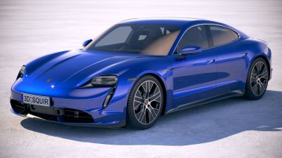 Porsche Taycan Turbo 2020 VRAY