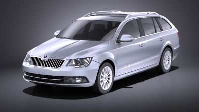 skoda superb combi 2014 VRAY