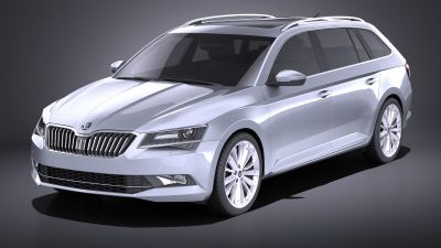 Skoda Superb Kombi 2017 VRAY