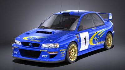 Subaru Impreza STI 22B WRC 1993-2000 VRAY