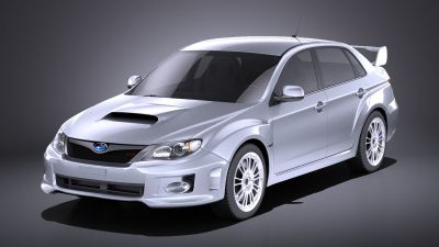 Subaru Impreza WRX STi sedan 2011 VRAY