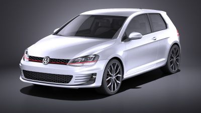 VW Golf VII GTI 2014 VRAY