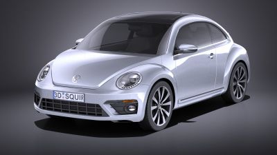 VW Beetle R Line 2014 VRAY