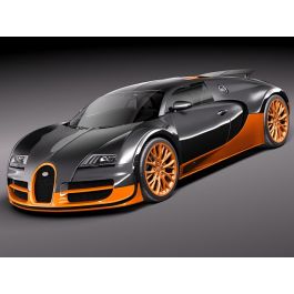 Bugatti Veyron Super Sport 2012 3D Model